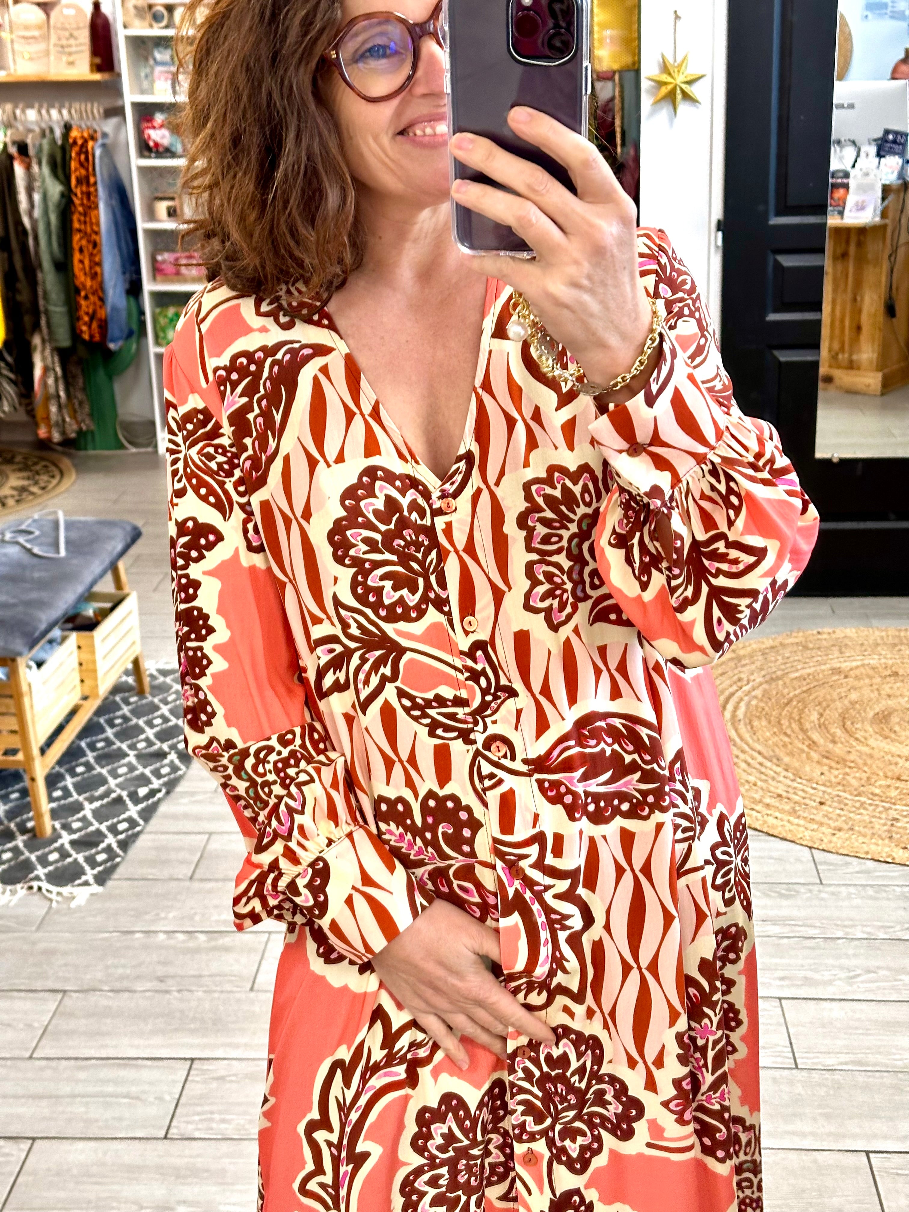 Robe longue Fleur Abana Boutique Ustaritz 64480 ABANA boutique concept store