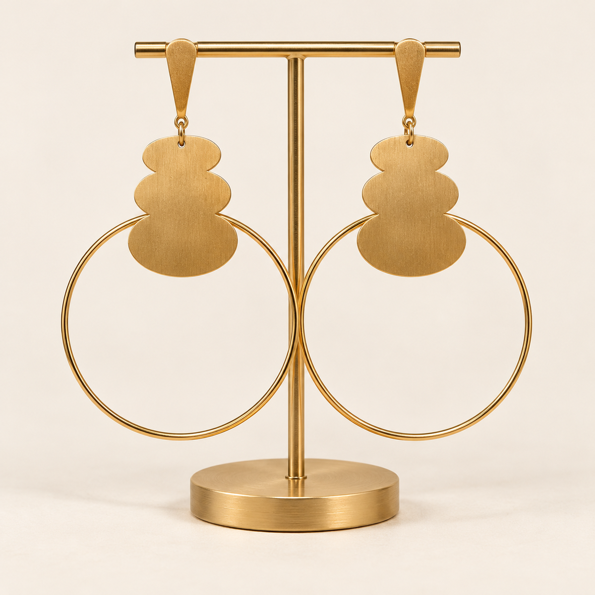 ✨Boucles d’oreilles  – Acier inoxydable doré
