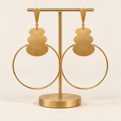 ✨Boucles d’oreilles  – Acier inoxydable doré