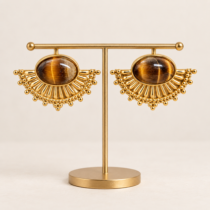 ✨Boucles d’oreilles  – Acier inoxydable doré