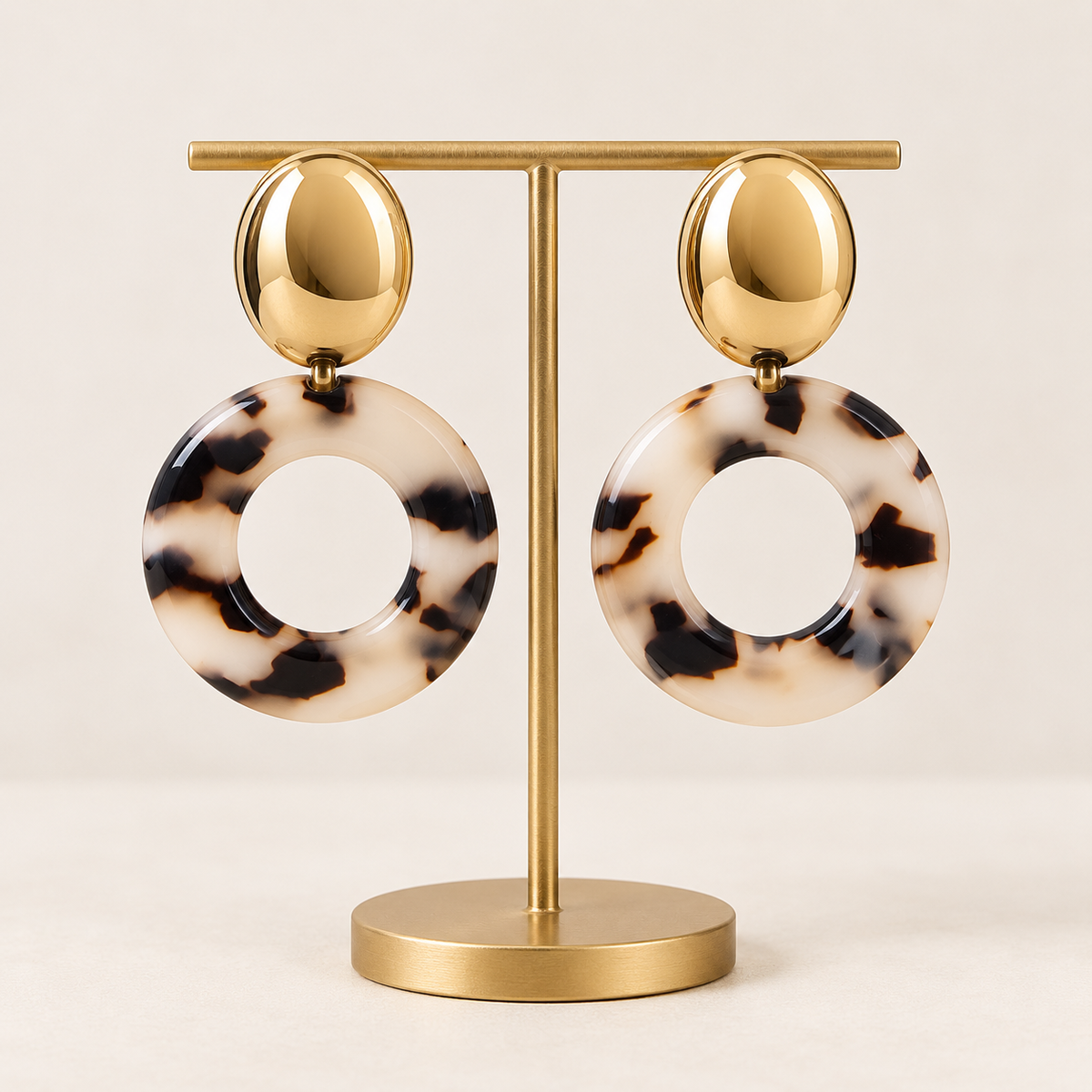 ✨Boucles d’oreilles  – Acier inoxydable doré