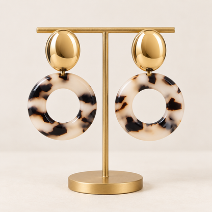 ✨Boucles d’oreilles  – Acier inoxydable doré