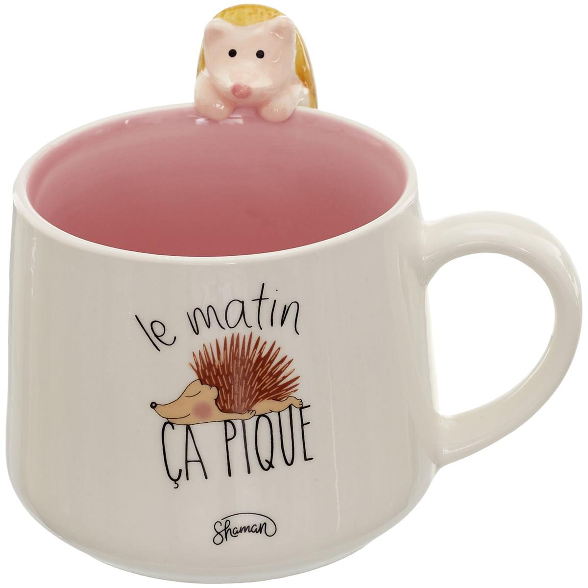 🦔 Mug "Le matin ça pique" – Adorable et plein d’humour