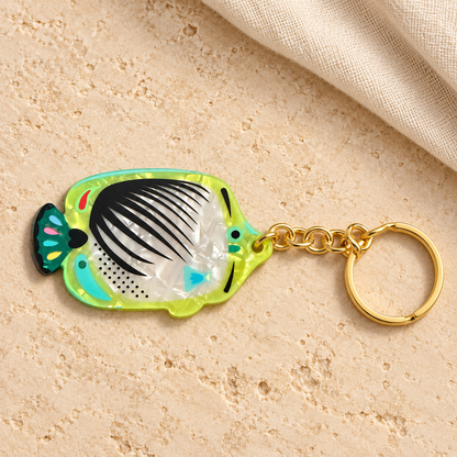 🐢Porte-clés original en acrylique – Animaux et motifs fantaisie