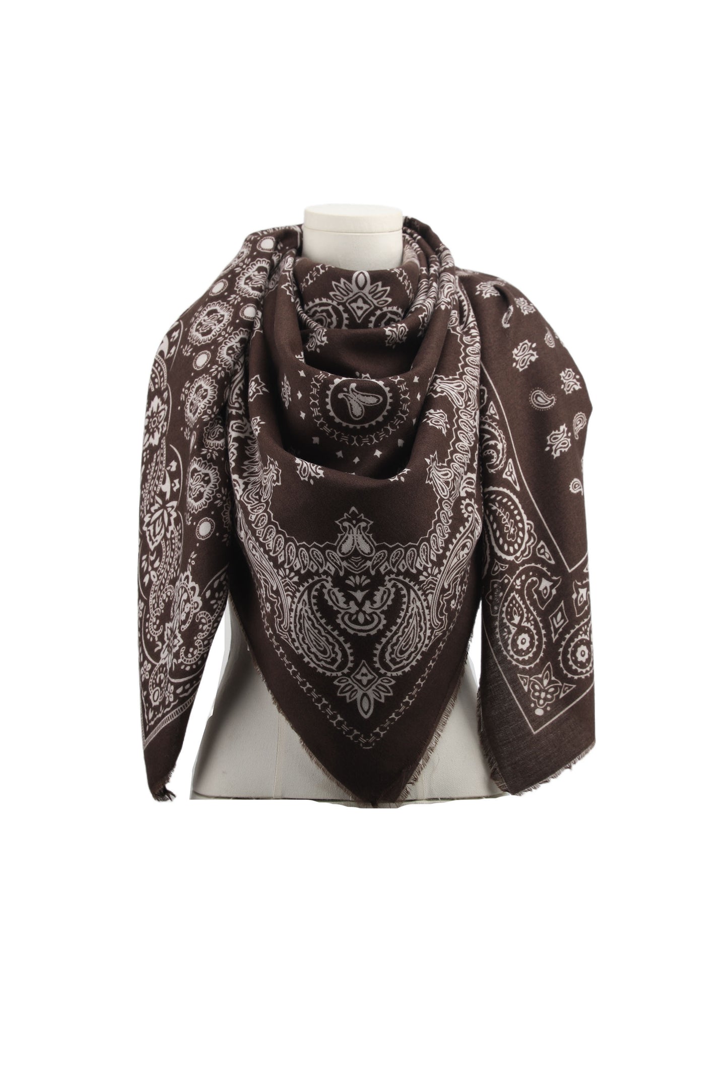 🧣 Foulard carré à imprimé bandana – Douceur & Style assuré