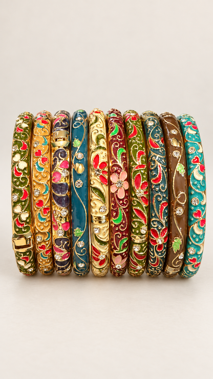 Bracelet jonc émaillé coloré - Bijou tendance femme