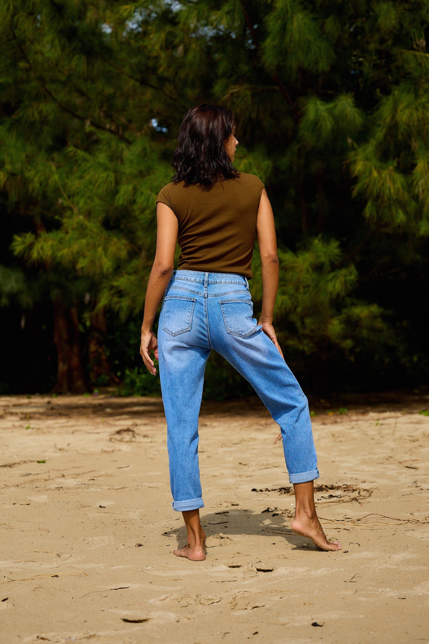 👖 Jean mom Jeanne – Taille haute & allure vintage iconique