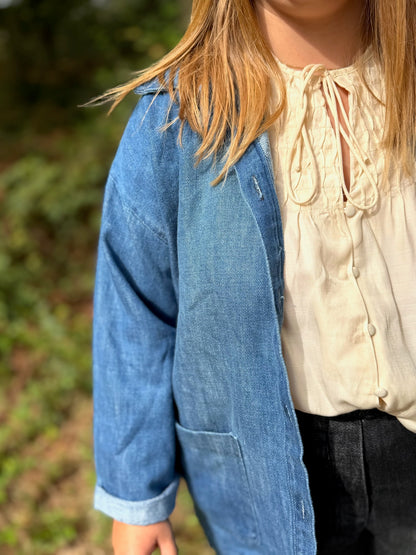 🤍 Blouse Louisa – Beige Élégant