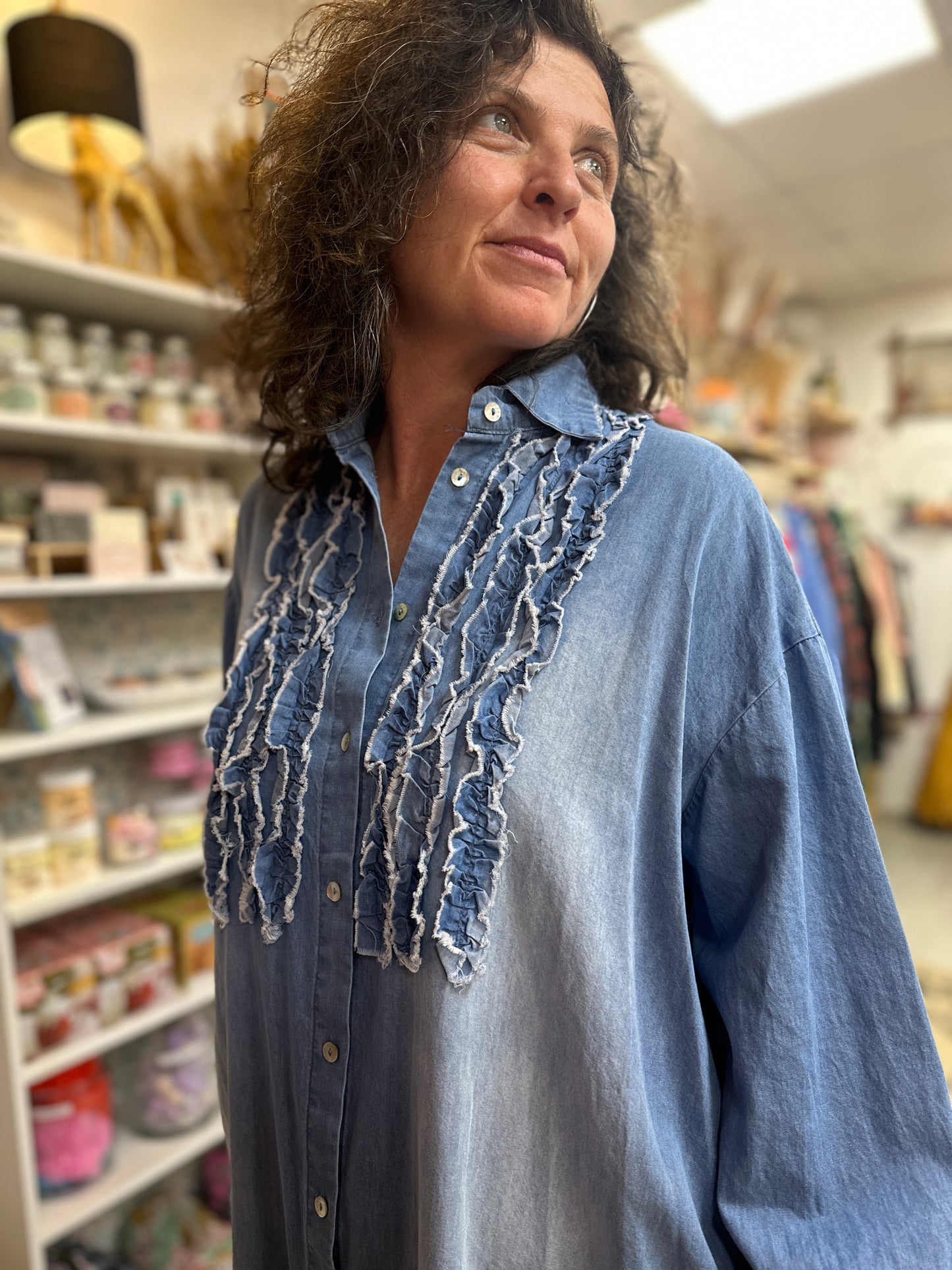 💙 Robe Stool en jean Banditas – Esprit bohème structuré