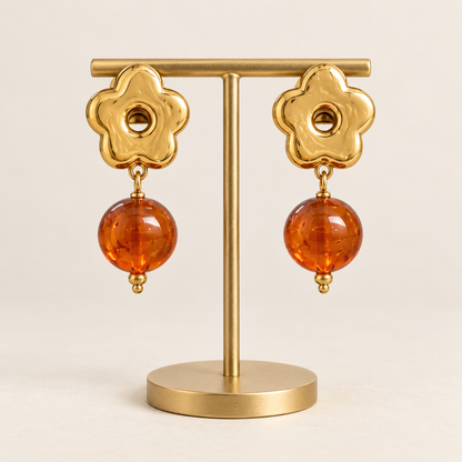 ✨Boucles d’oreilles  – Acier inoxydable doré