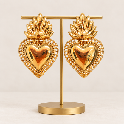✨Boucles d’oreilles  – Acier inoxydable doré