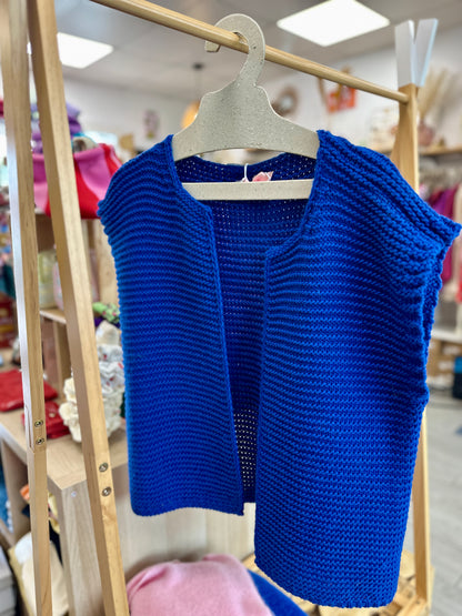 🍁 Veste Élia – Gilet Sans Manches en 100 % Laine