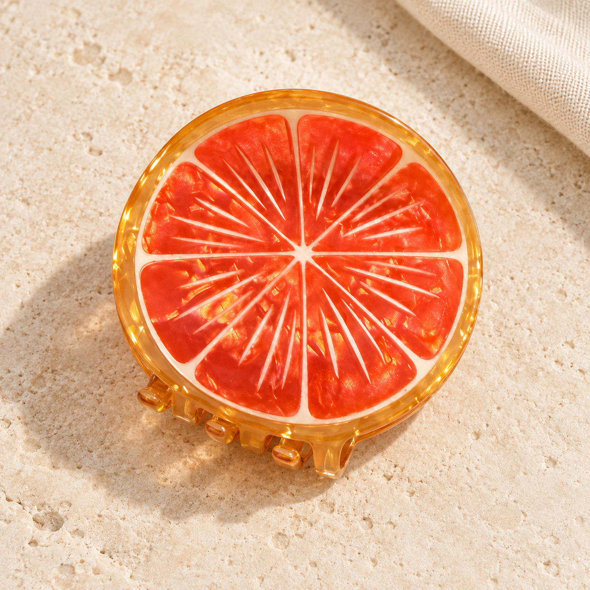 🌈Pince à cheveux originale en acrylique – Animaux et fruits