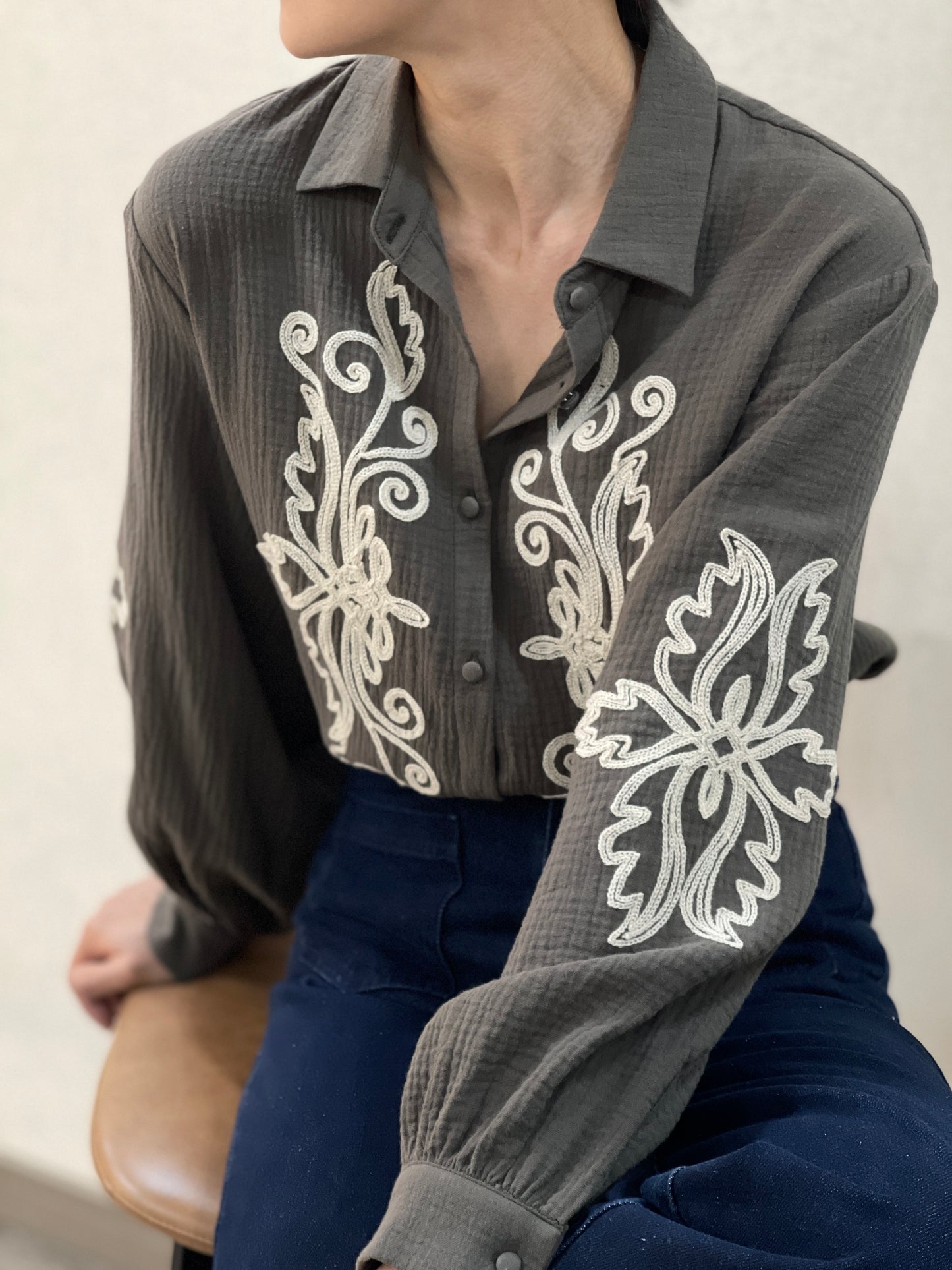 💕 Chemise Caroline – Romantique à souhait