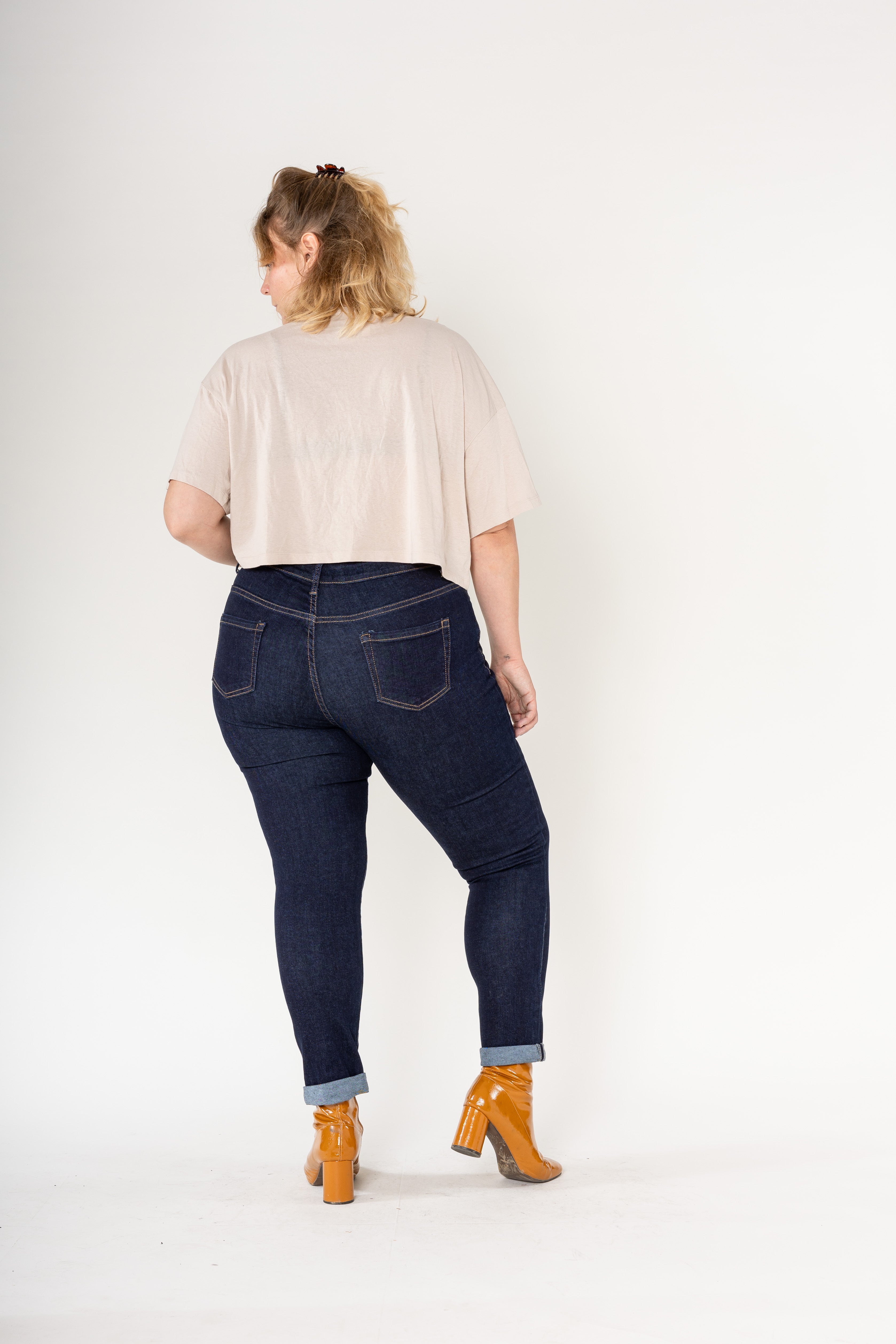 💙Jean Mom Brut Clémence – Grande taille