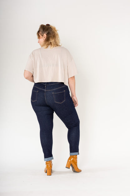 💙Jean Mom Brut Clémence – Grande taille
