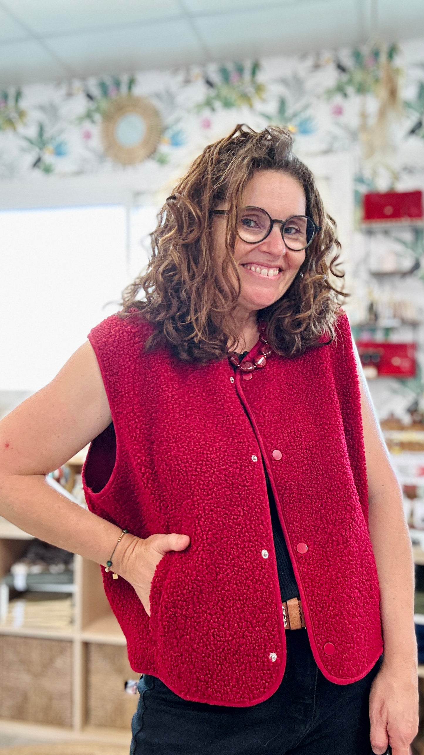 💘Gilet Joana – Sherpa doux & stylé