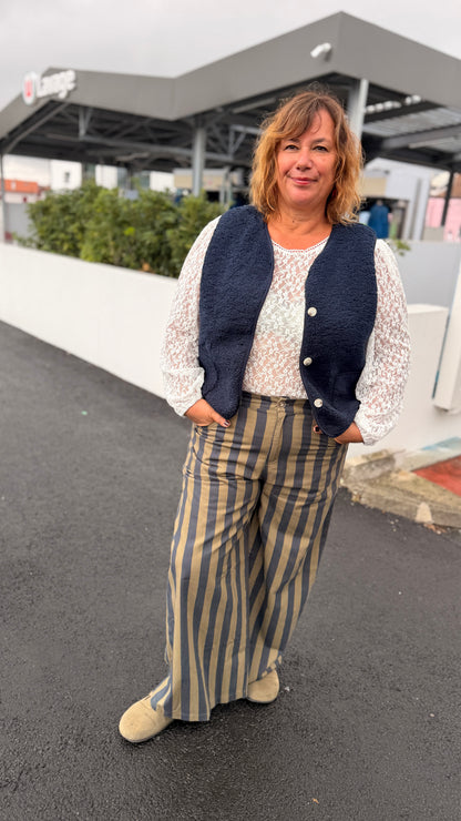 💙Gilet Marine – Sans manches bleu marine