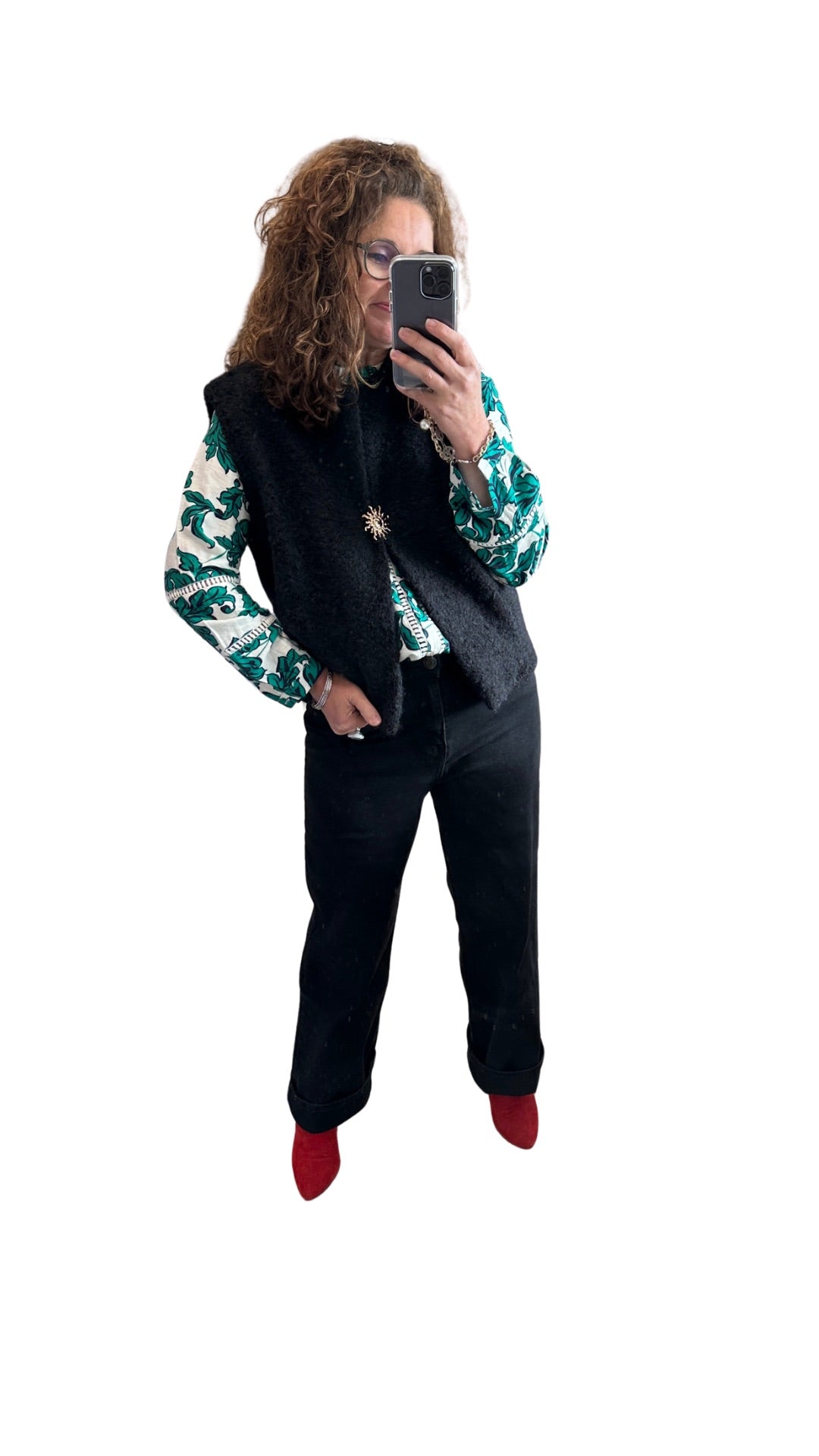 🖤 Jean Baggy Dad Noir – Taille Haute (36 au 44)
