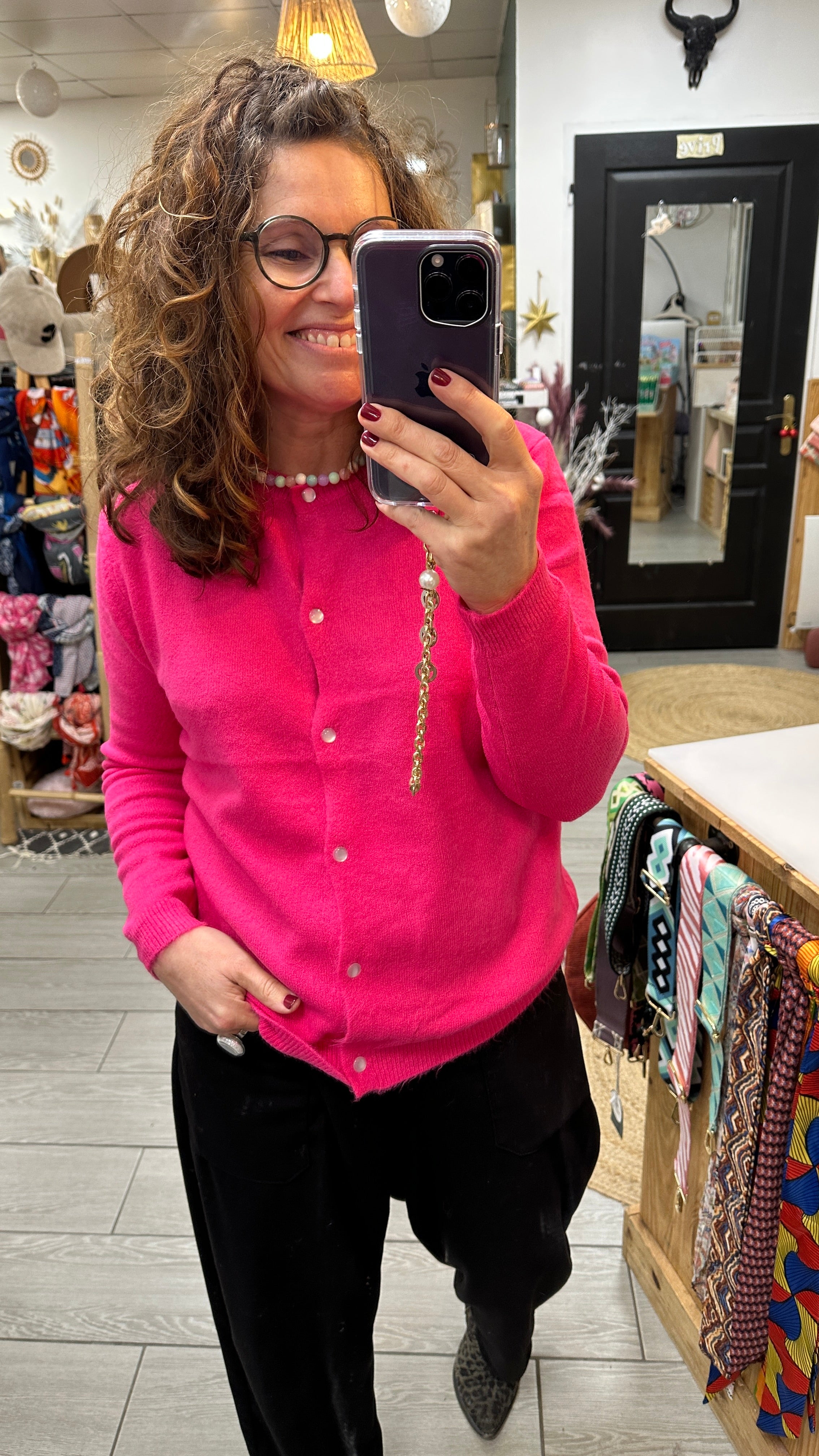 Gilet Élina – Coloré  et douceur absolue