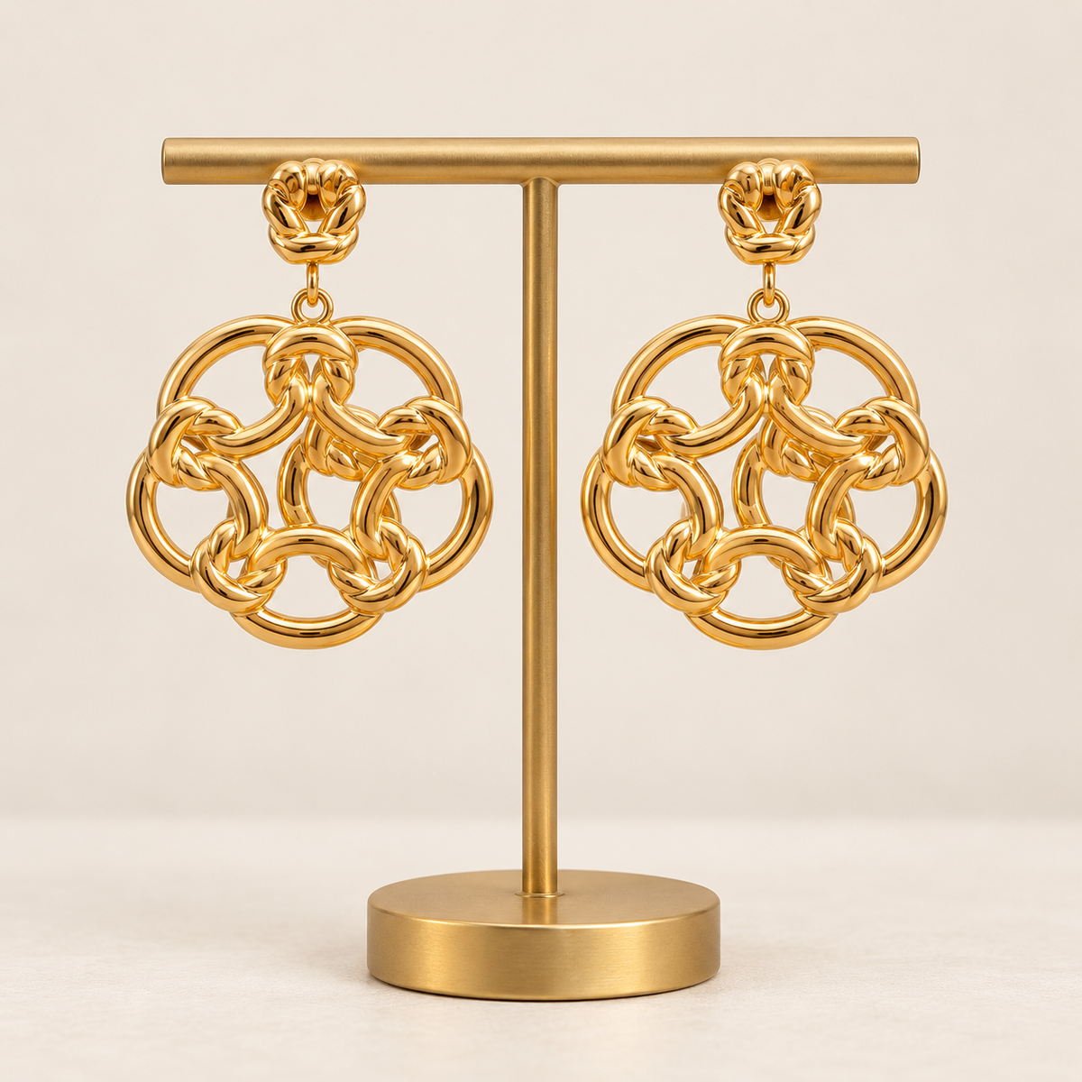 ✨Boucles d’oreilles  – Acier inoxydable doré