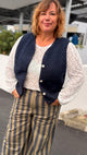 💙Gilet Marine – Sans manches bleu marine