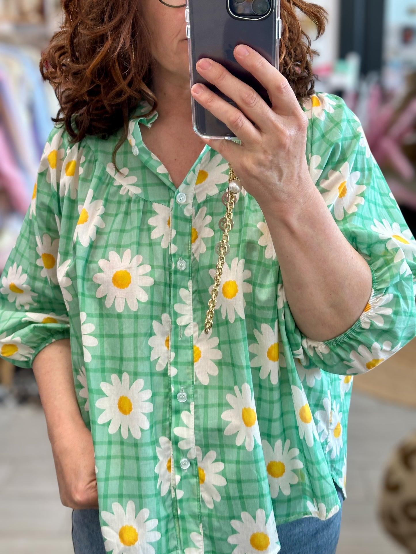 🌸 Chemise Flowers – 100% coton, motifs floraux vitaminés