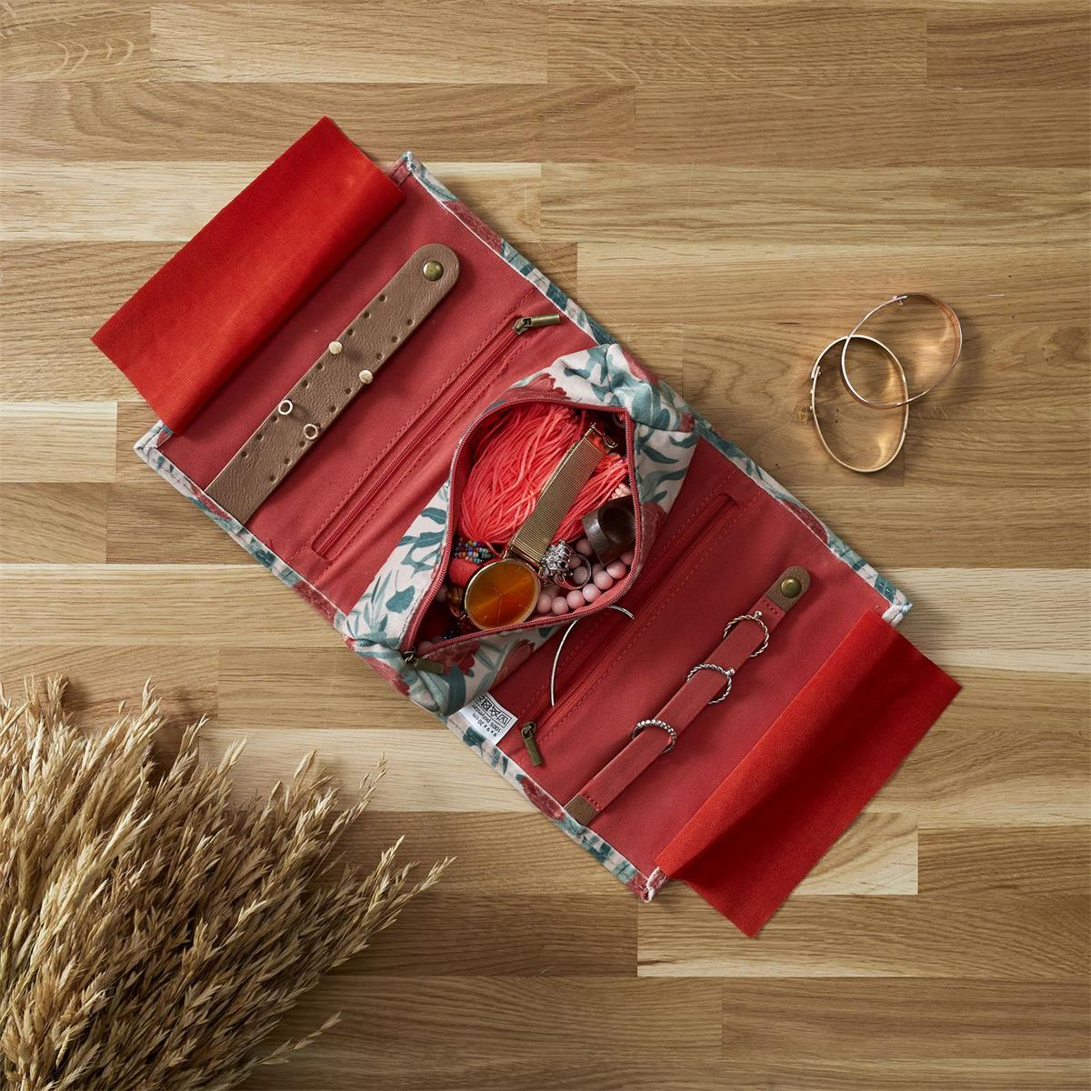 🌸Trousse bohème – Bonheur, Amour & Fleurs