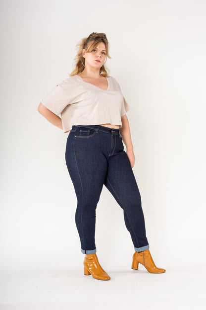 💙Jean Mom Brut Clémence – Grande taille