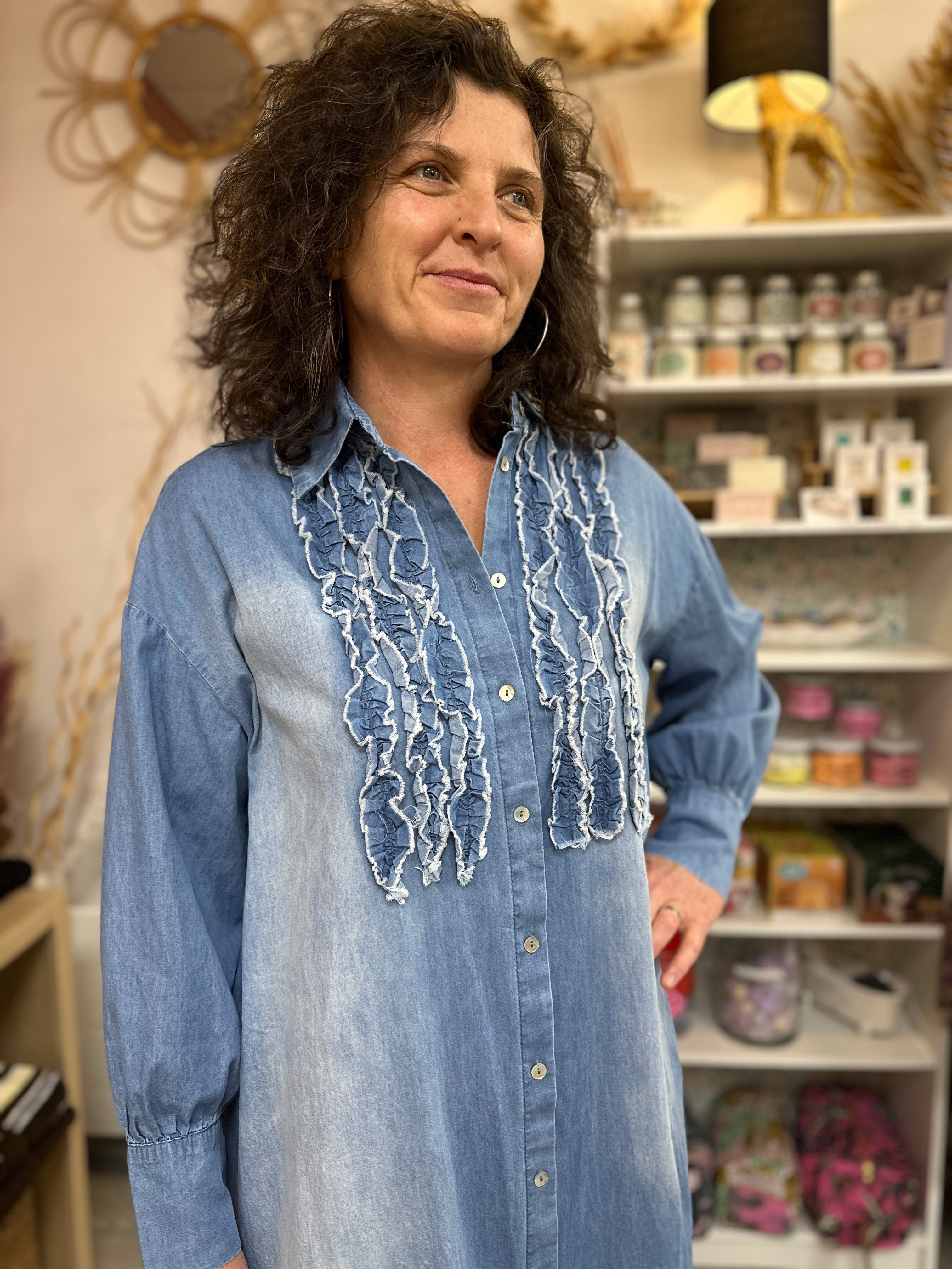 💙 Robe Stool en jean Banditas – Esprit bohème structuré