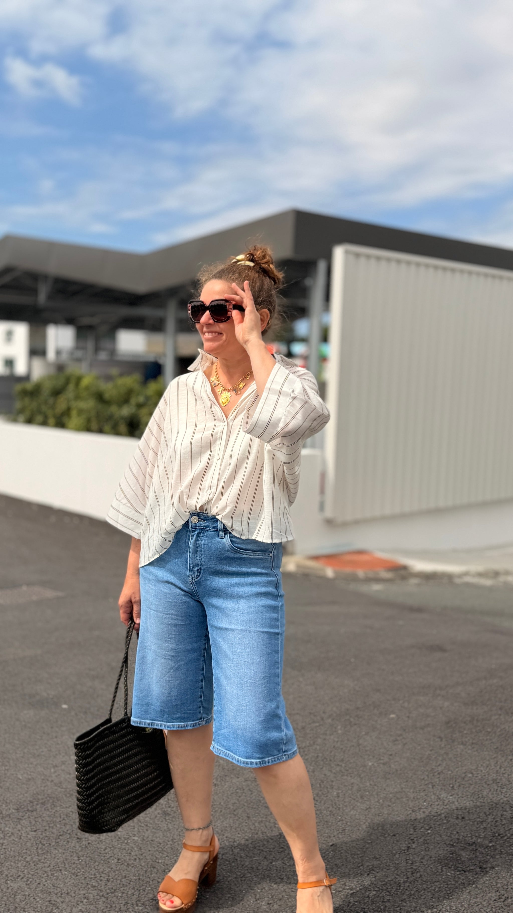 chemisier fluide ample doux et col chemise pour femme en coton et viscose isla bonita adore paris limoges angouleme saint junien 
