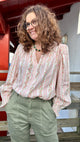 blouse imprimee rose et vert kilky mont de marsan