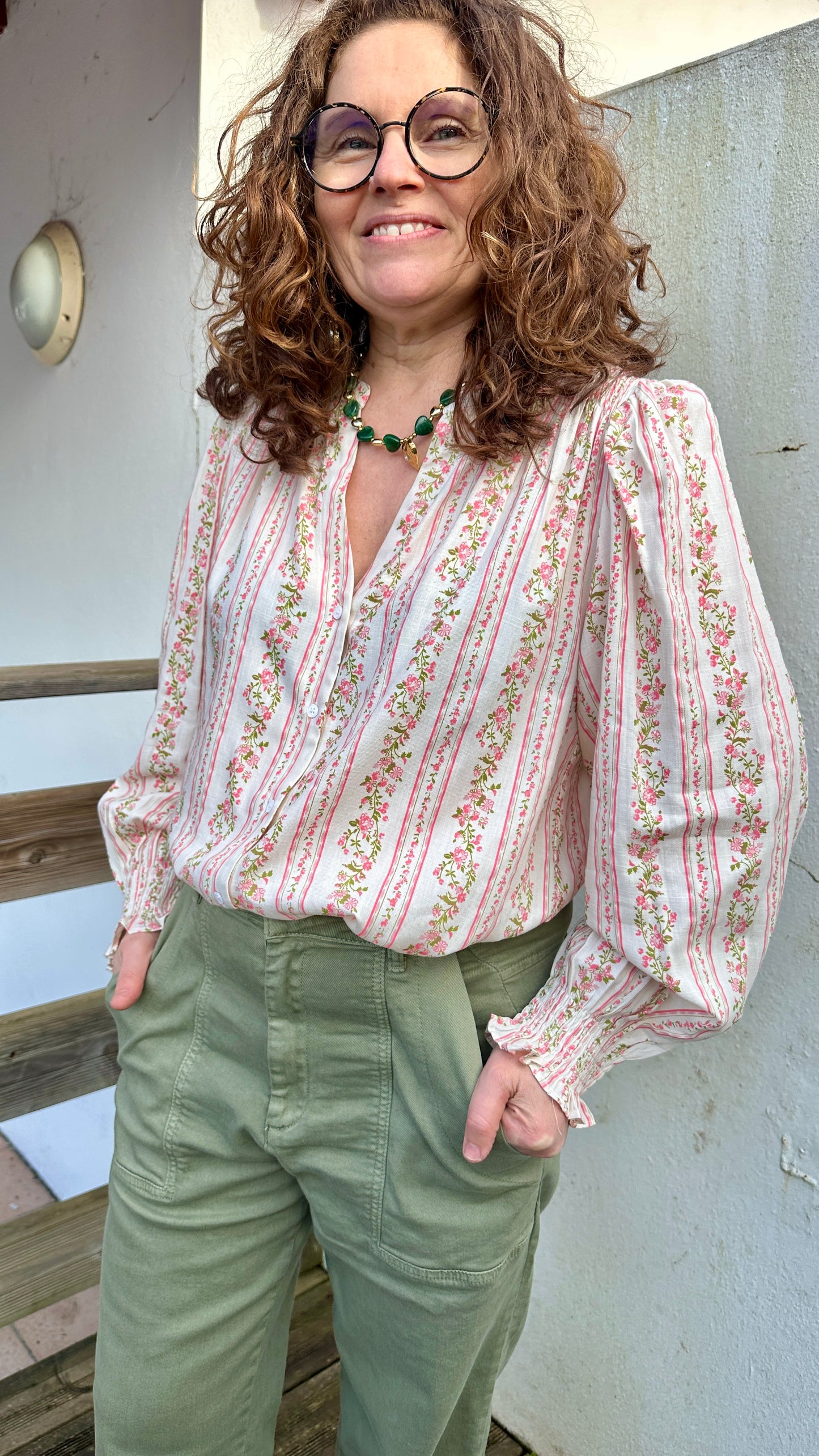 blouse imprimee manches longues johanna paris marseille
