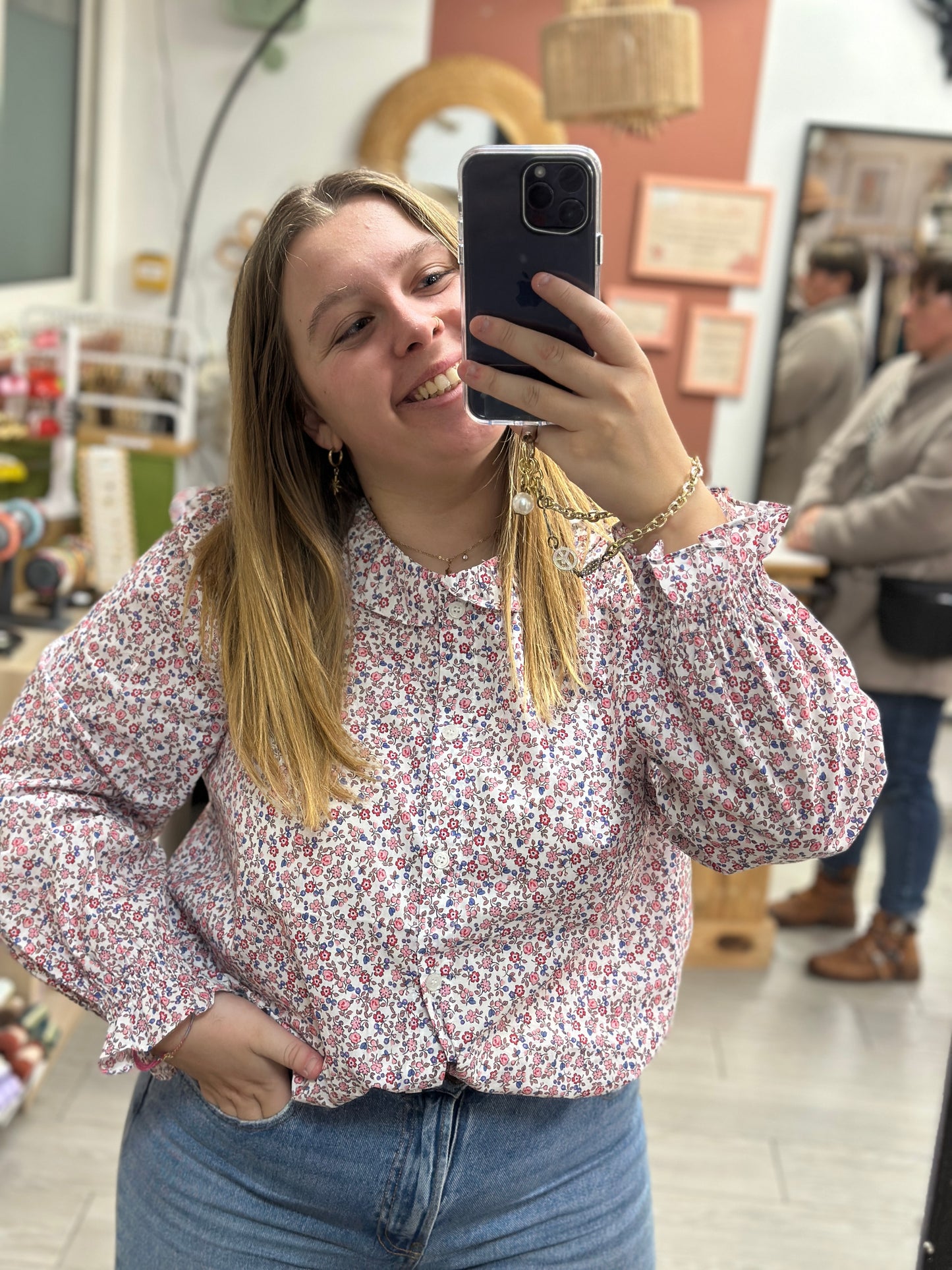 blouse imprimee fleurs maelle femme lyon