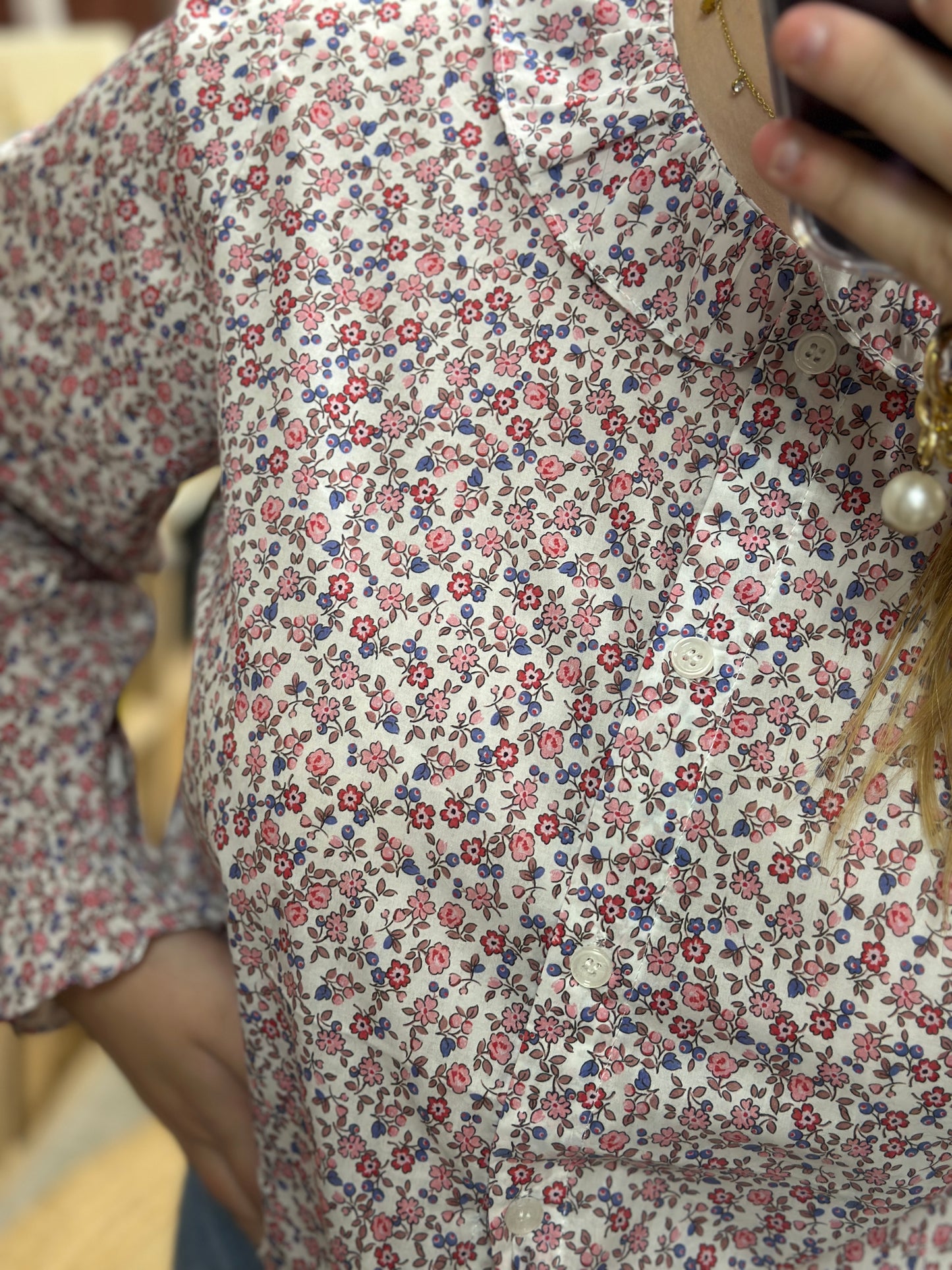 blouse imprimee fleurs maelle lille