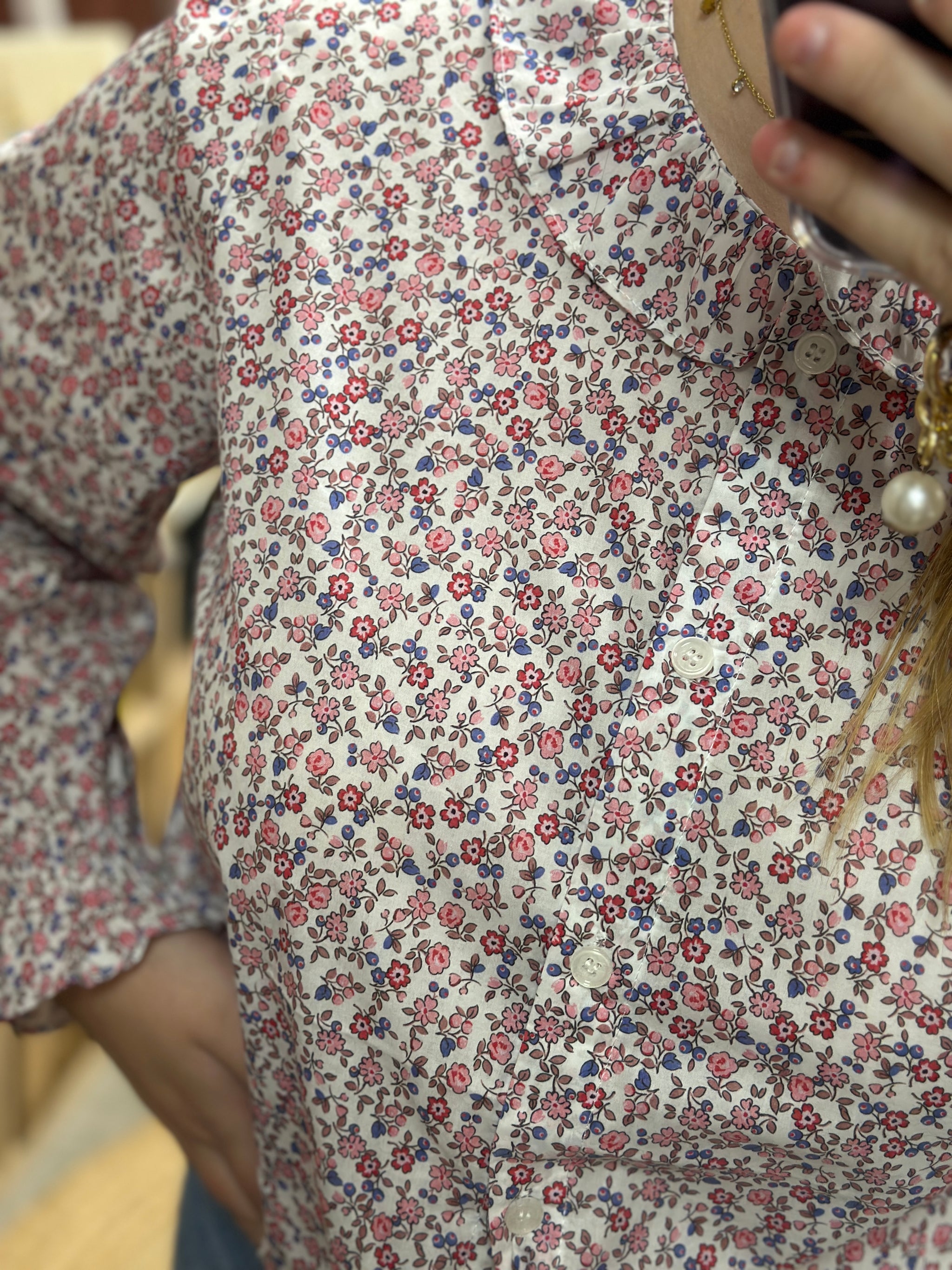 blouse imprimee fleurs maelle lille
