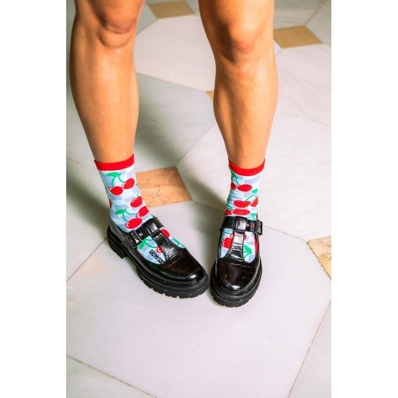 chaussettes cerise eat my socks cadeau original lyon