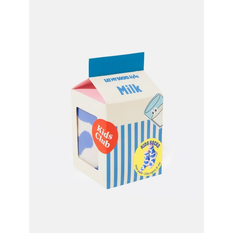 chaussettes enfants eat my socks milk bleu pau