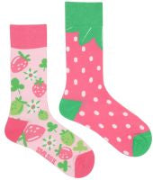 Chaussettes originales en coton doux en fraise