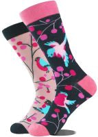 Chaussettes fantaisie unisexe de qualité leurs de cerisiers