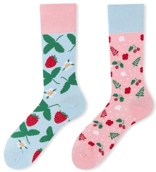 Chaussettes fraisier originales unisexe idée cadeau