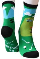 Chaussettes originales à motifs ludiques golf