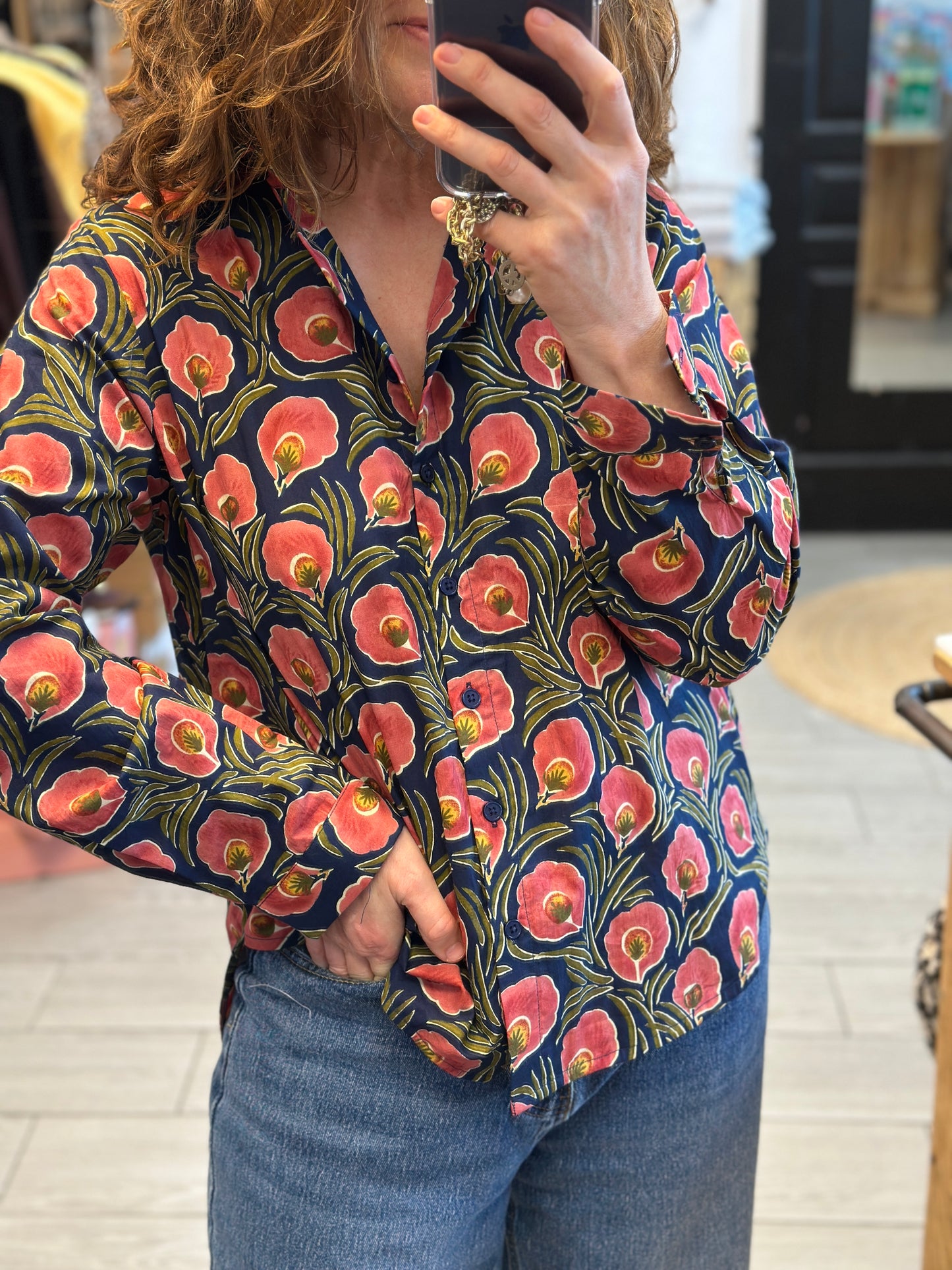 chemise femme coton fluide à boutons tissu - Kilky 69386