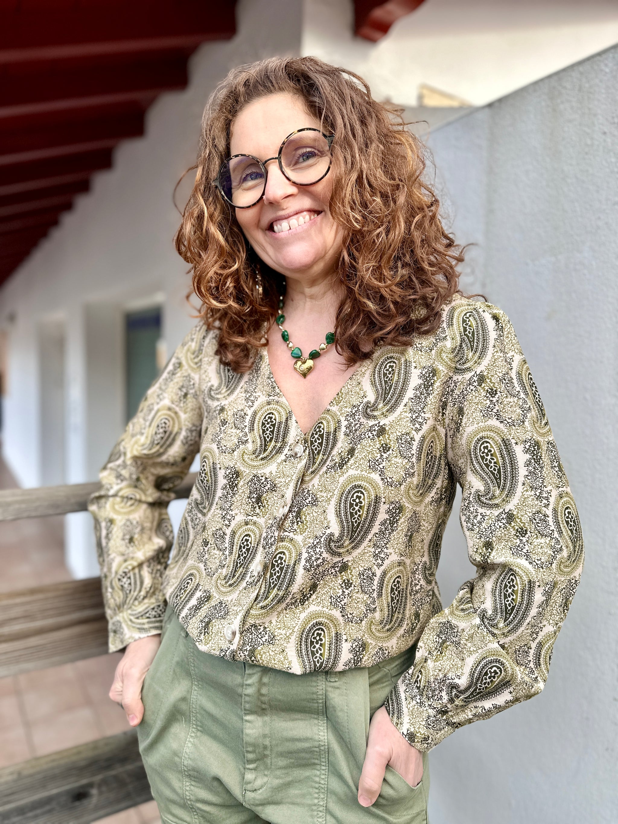 blouse imprime cachemire femme kilky lons