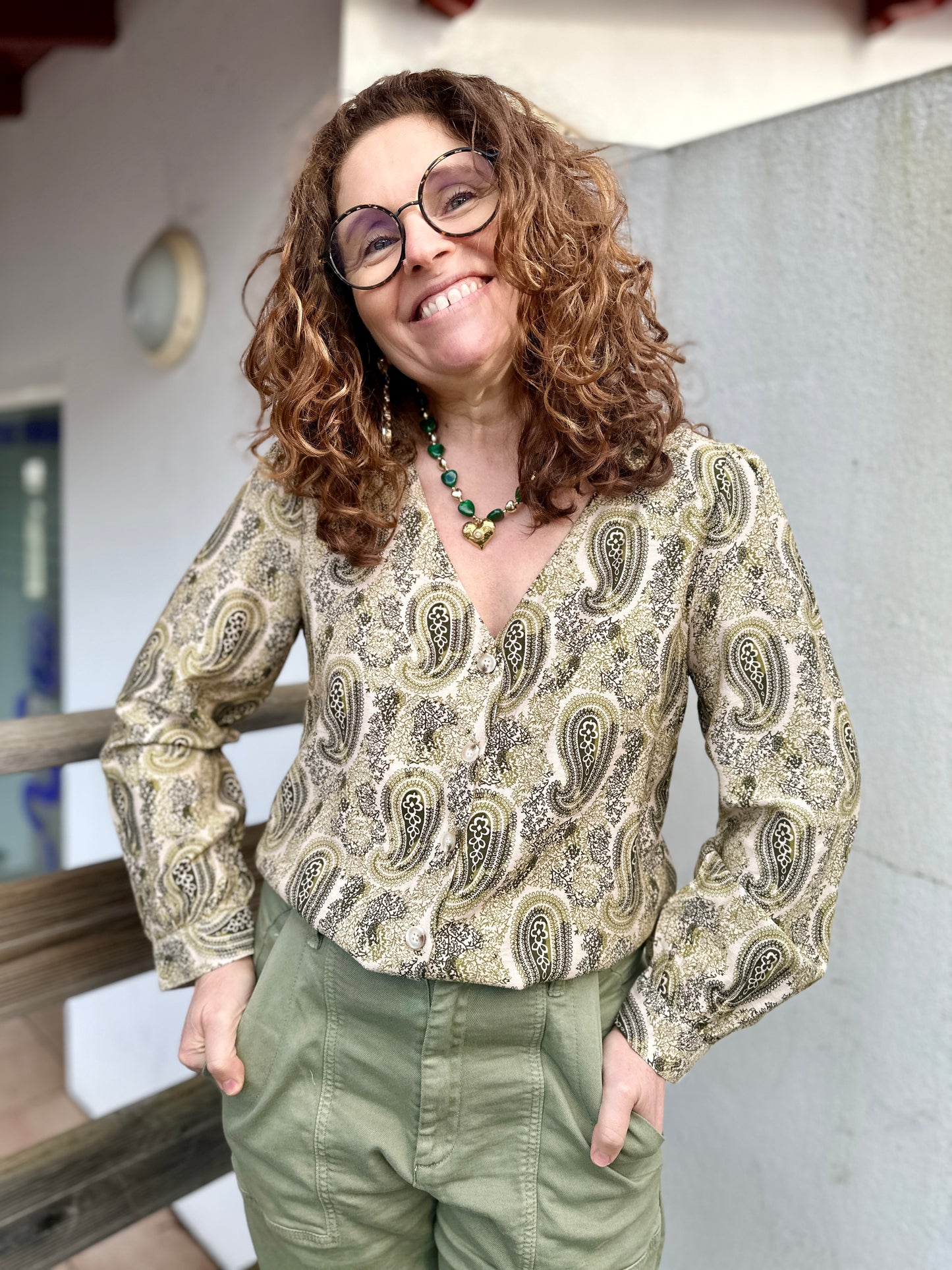 blouse motifs cachemire maelle femme agen