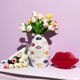 💋 Vase Bisous en céramique – Multicolore