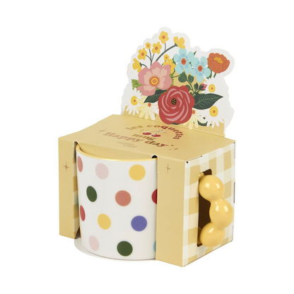 🌈Mugs Happy Mood – Colorés et à anses bulles pastel -4 modèles