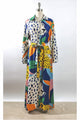 🐆Robe longue guépard multicolore