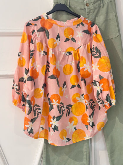 🌸 Chemise Fruits – Fraîcheur et fantaisie au rendez-vous !