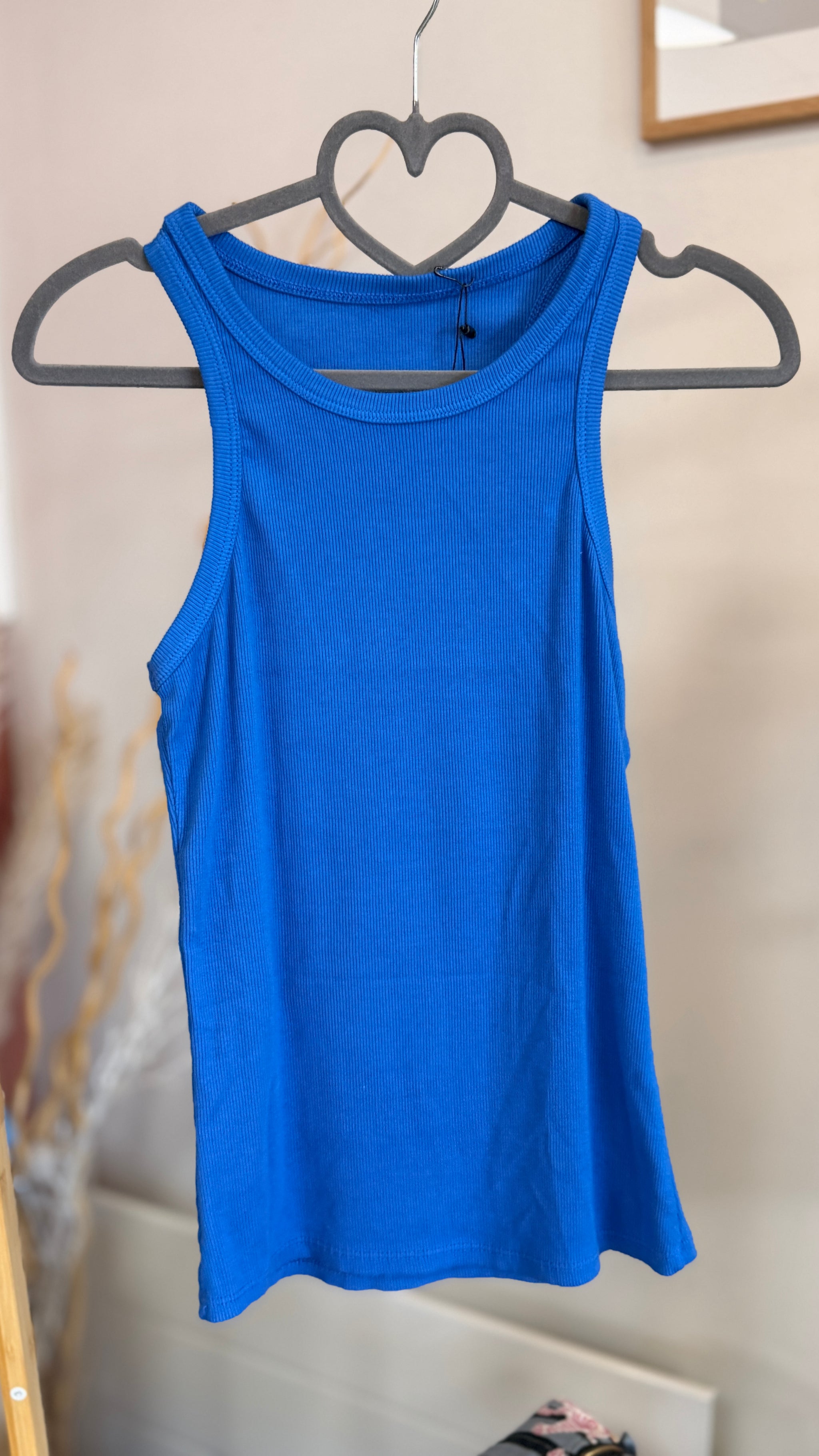 debardeur en coton uni extensible bleu roi col rond pour femme du 36 au 42 banditas from marseille johanna paris adore paris albi toulouse montauban 
